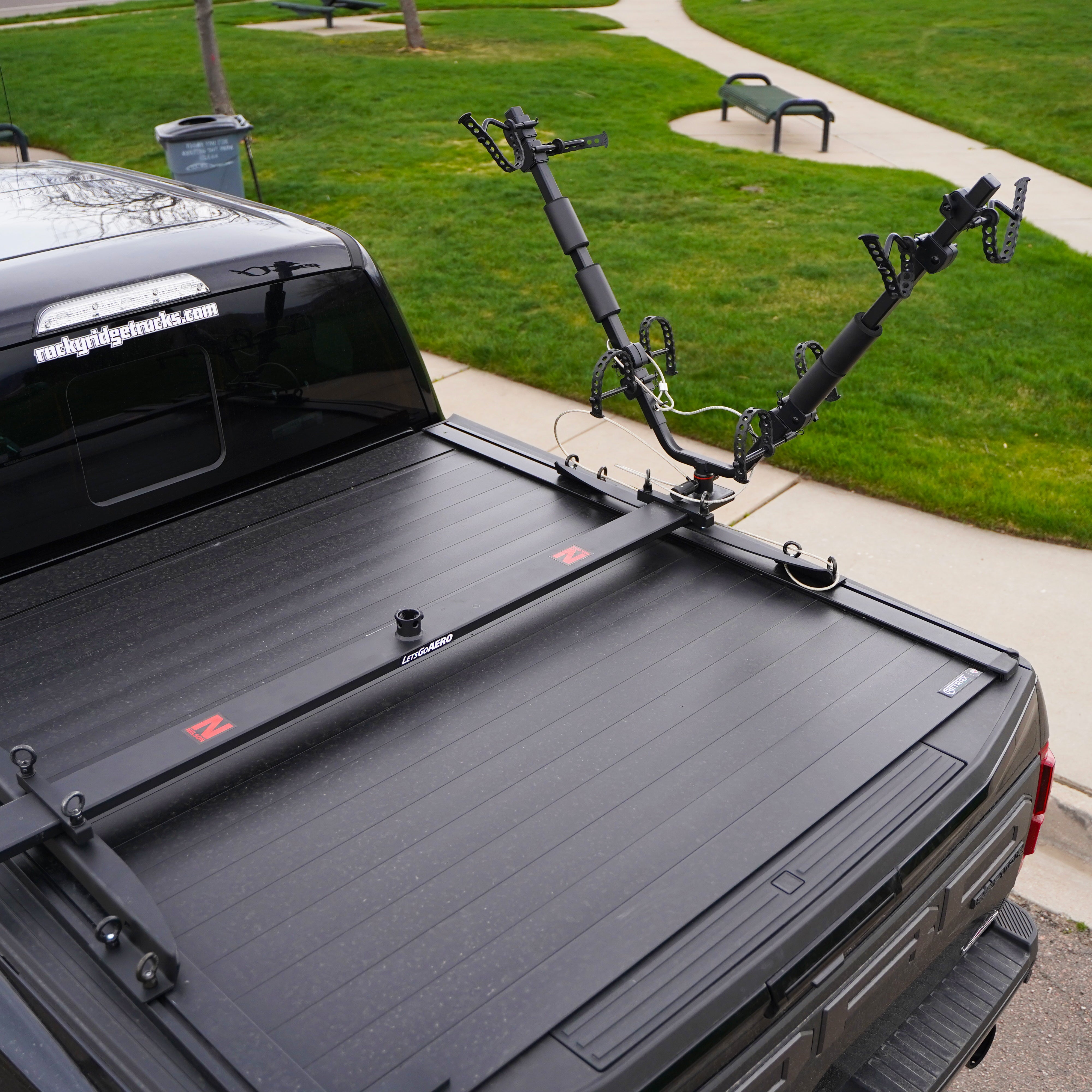 tonneau cover fishing rod holder SPIRRELAB Aluminum for Truck Bed Holds 4 Fishing Rods this universal rack is designed to fit most truck beds and offers a convenient and safe way to transport your rods wherever you go Dev Fishing - Truck Bed