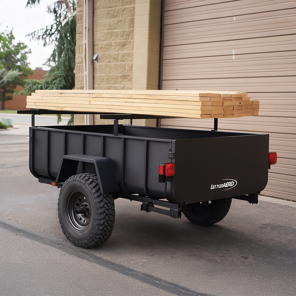 Trailer with Racks for Hauling