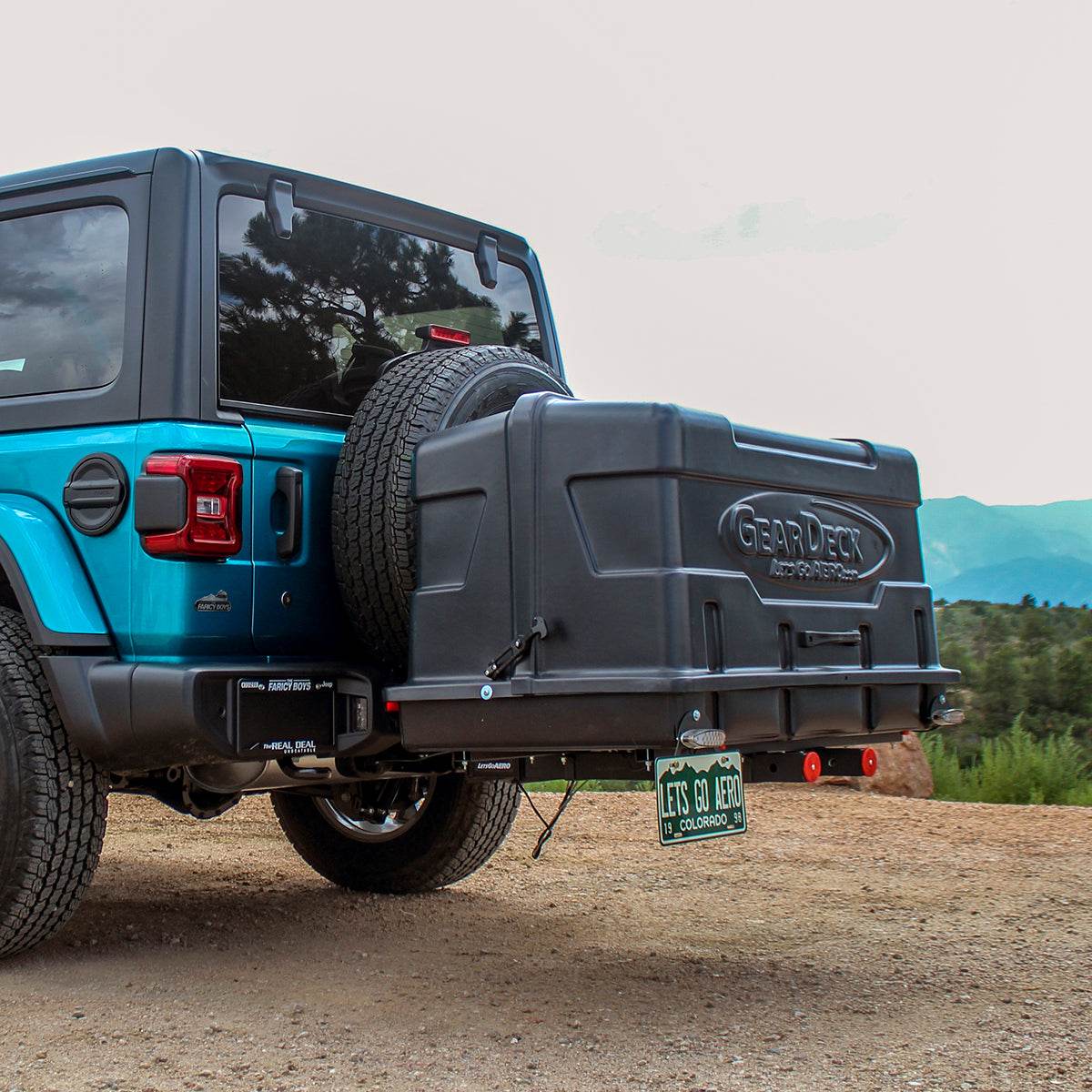 GearDeck_Cargo_Carrier_on_Jeep_Wrangler - Let's Go Aero