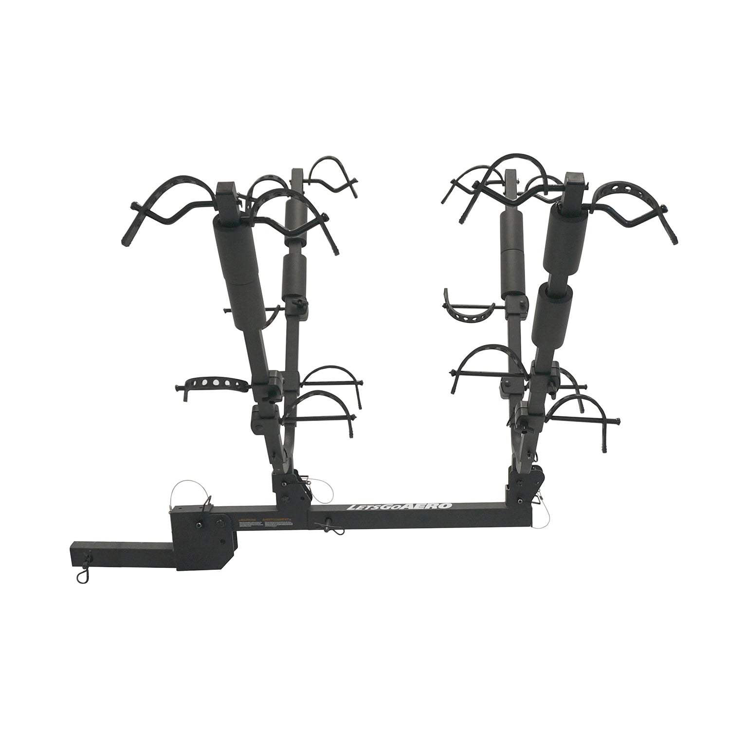 BikeWing V4 - Folding Tilt Up 2+2 Four Bike Hitch Rack - Let's Go Aero