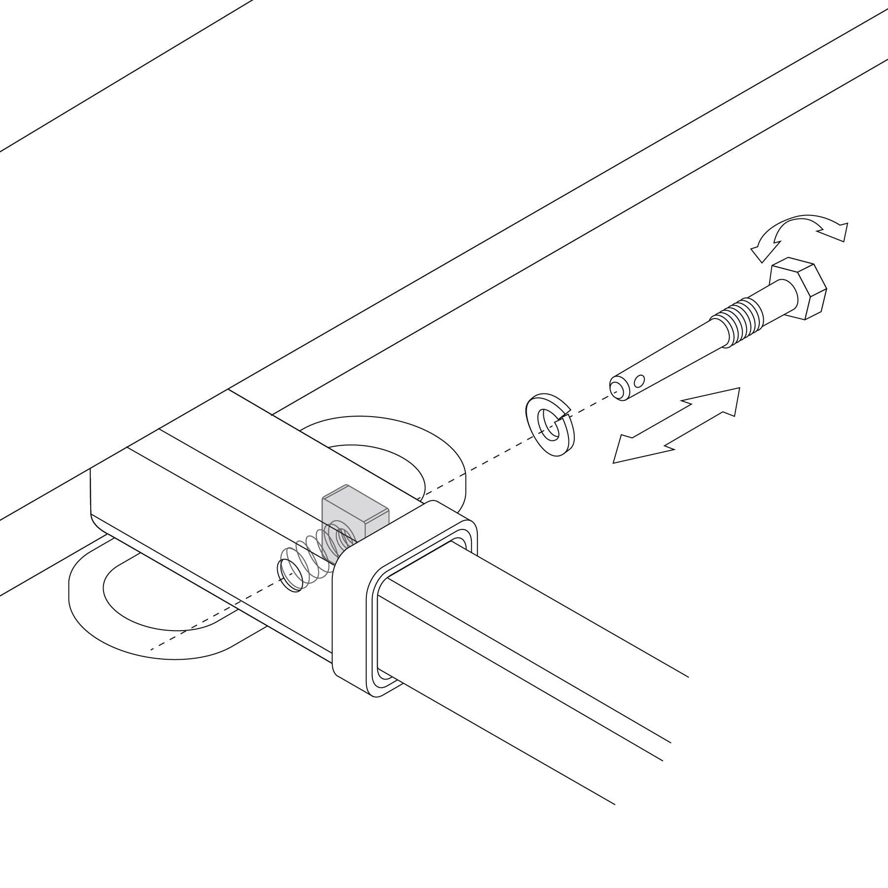 Silent Hitch Pin®: 1/2'' Lockable for 1.25'' Hitches - Let's Go Aero