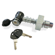 Silent Hitch Pin With Right Angle Barrel Lock