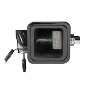 Silent Hitch Pin With Key In Hitch Receiver Cross Section