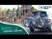 NEO-4 Four Bike Hitch Rack with Tilt Shank