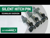 Silent Hitch Pin®: 5/8'' Press-On Locking Anti-Rattle for 3'' Hitches