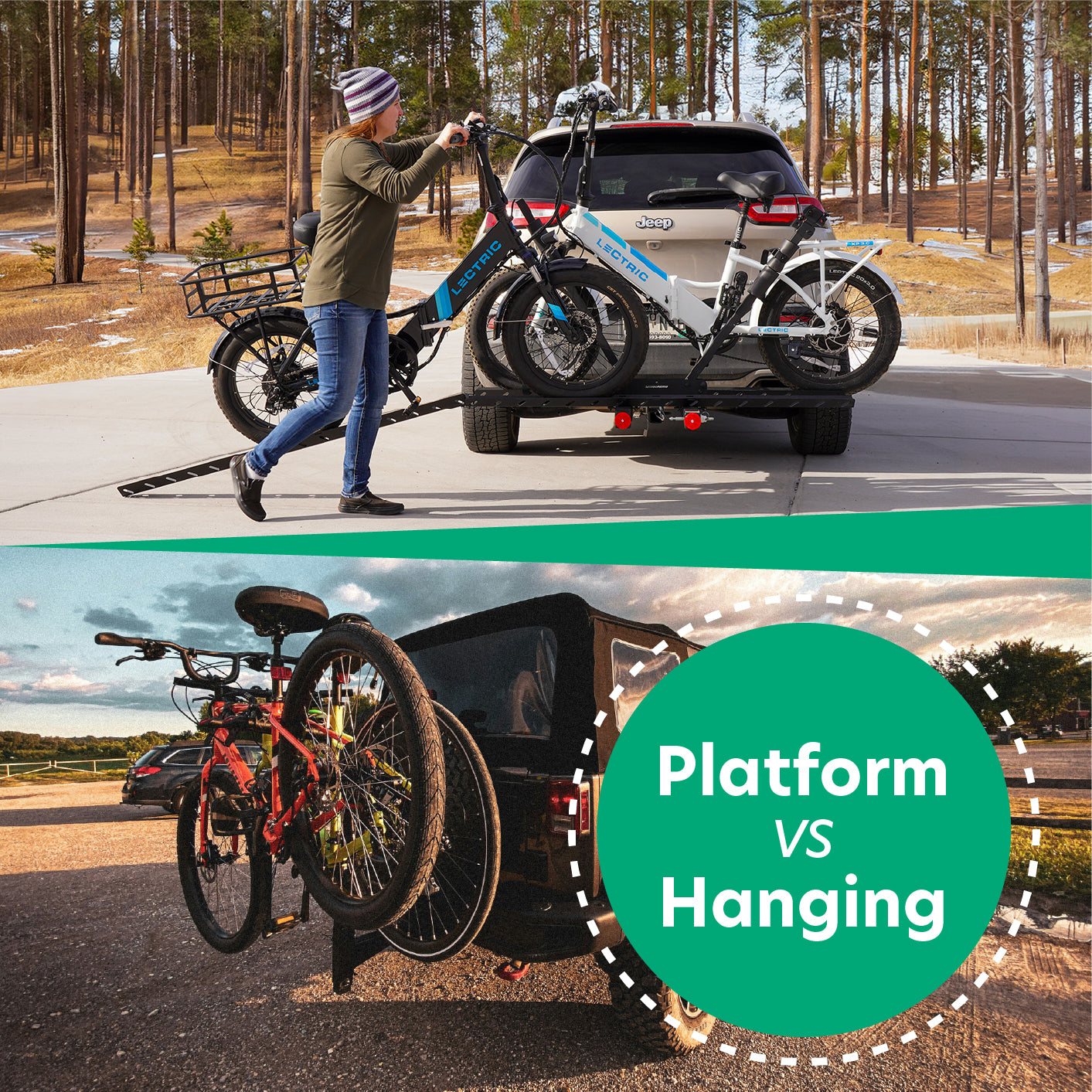 Platform Hitch Racks for Hanging Hitch Racks