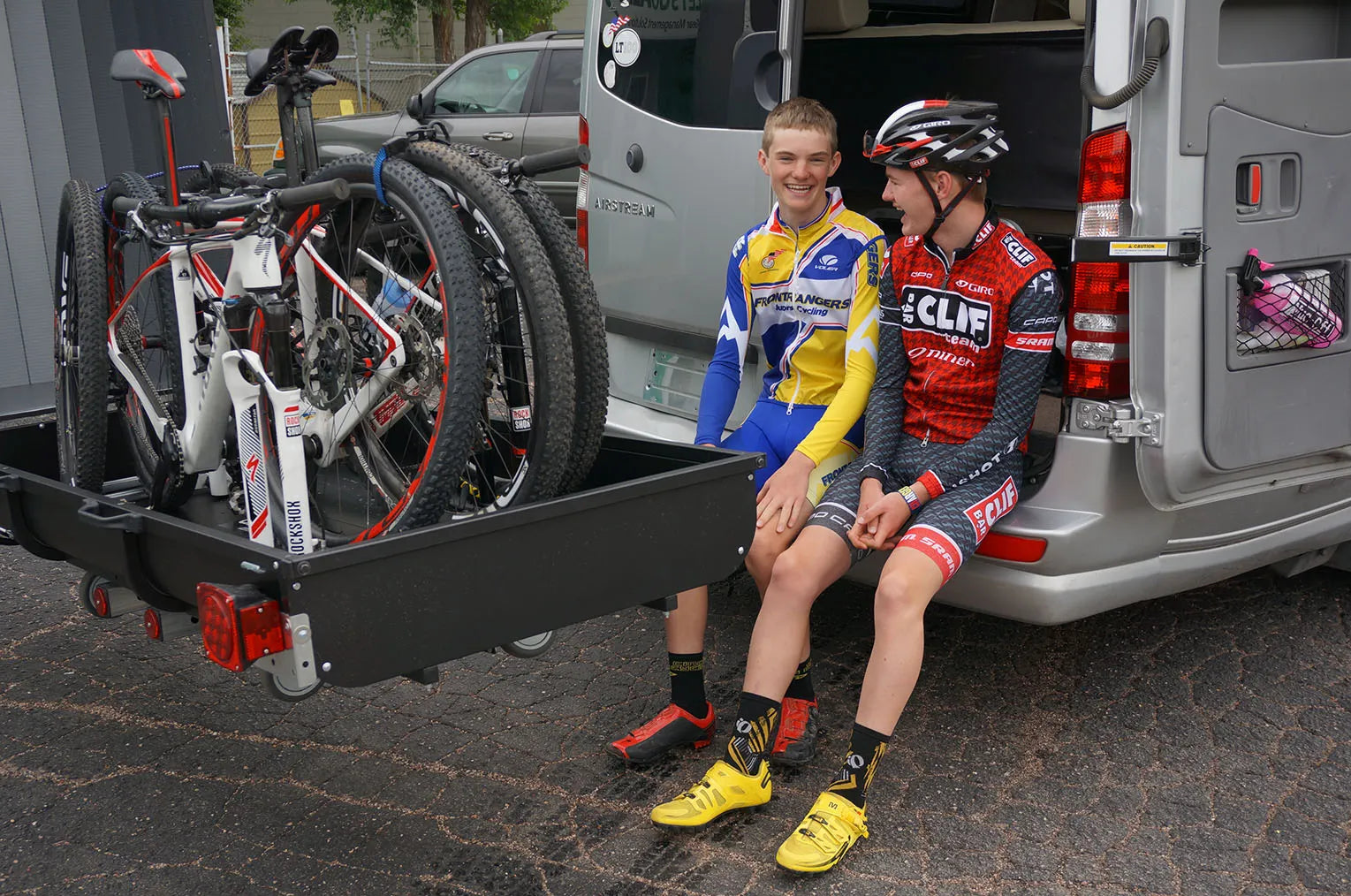 Enclosed on sale bike rack