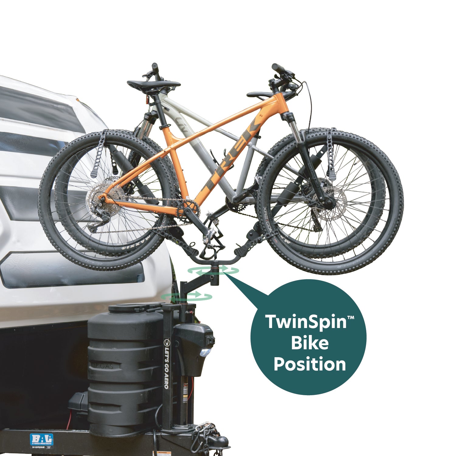 mountainbike jack Jack-IT TS Two Bike TwinSpin Carrier – Let's Go Aero