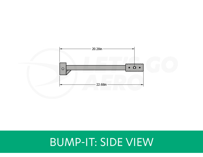 Bump-IT Square Post Receiver Adapter – Let's Go Aero