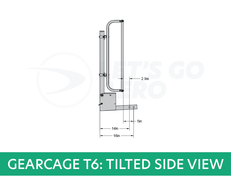 GearCage T6 Folding Cargo Rack - Let's Go Aero