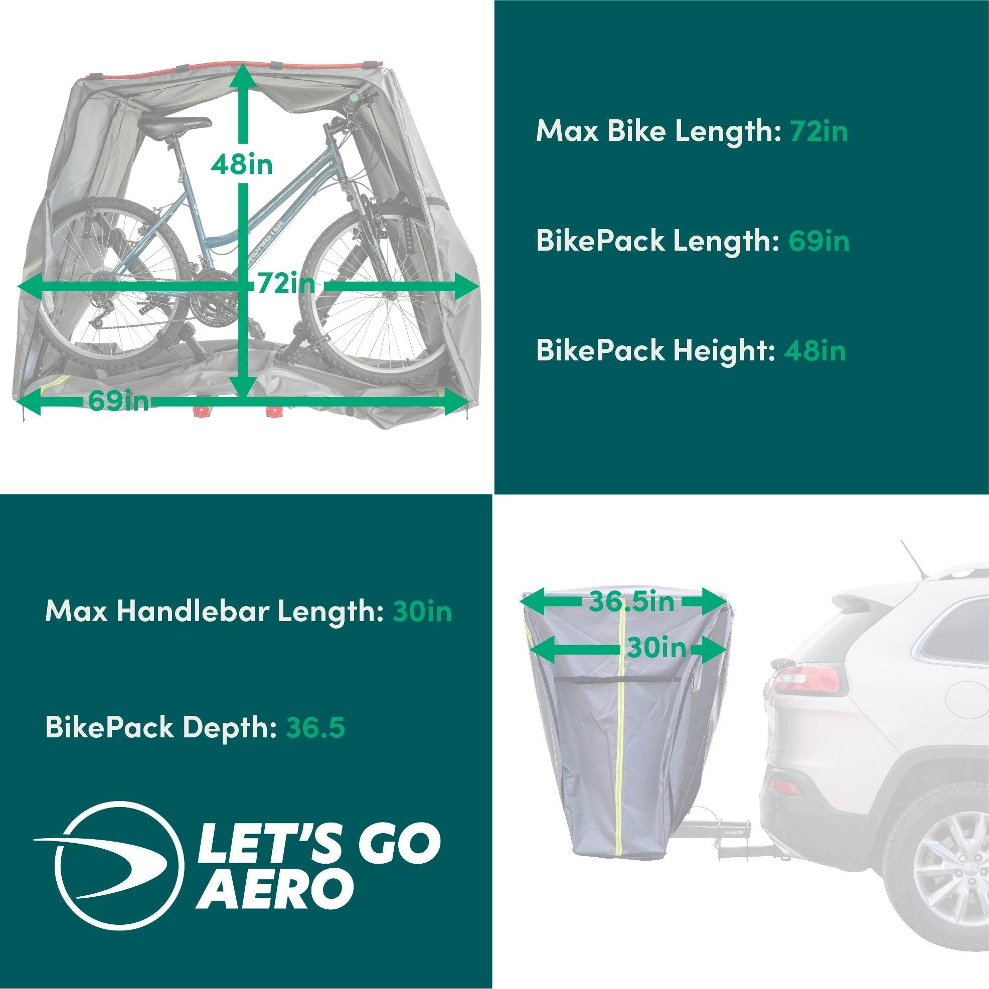 V-Lectric BikePack Enclosed Carrier – Let's Go Aero