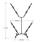 V-Tree 4 Four Bike Vertical Stack Mobile Storage Rack - Let's Go Aero