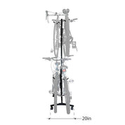 V-Tree 4 Four Bike Vertical Stack Mobile Storage Rack - Let's Go Aero