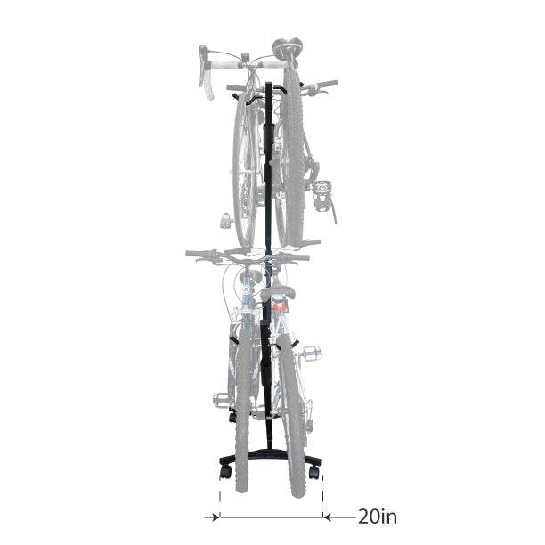 V-Tree 4 Four Bike Vertical Stack Mobile Storage Rack - Let's Go Aero