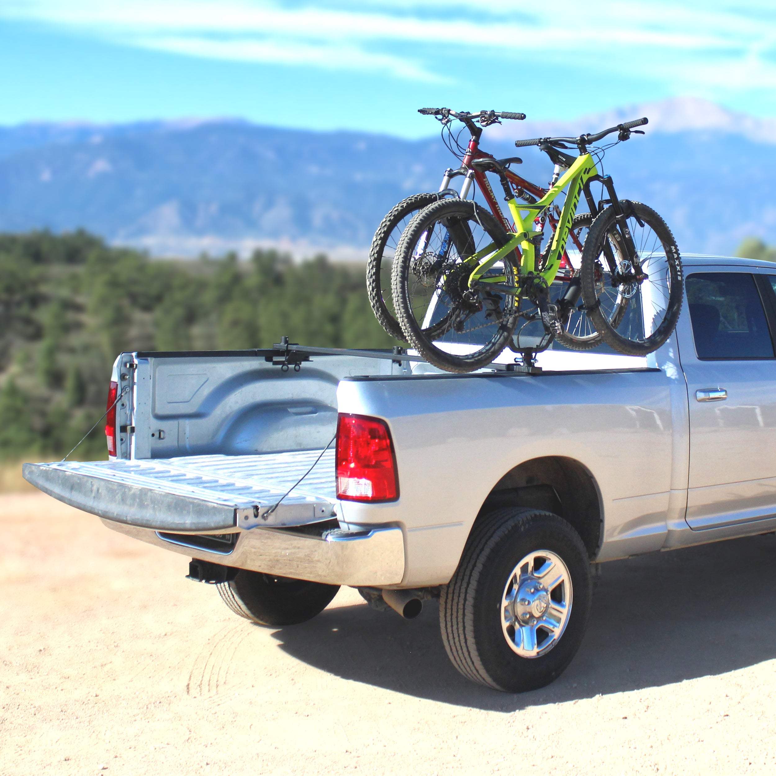 Full Nelson, 2-Bike Carrier Truck Bed Mount V-Rack (expandable to 6) - Let's Go Aero