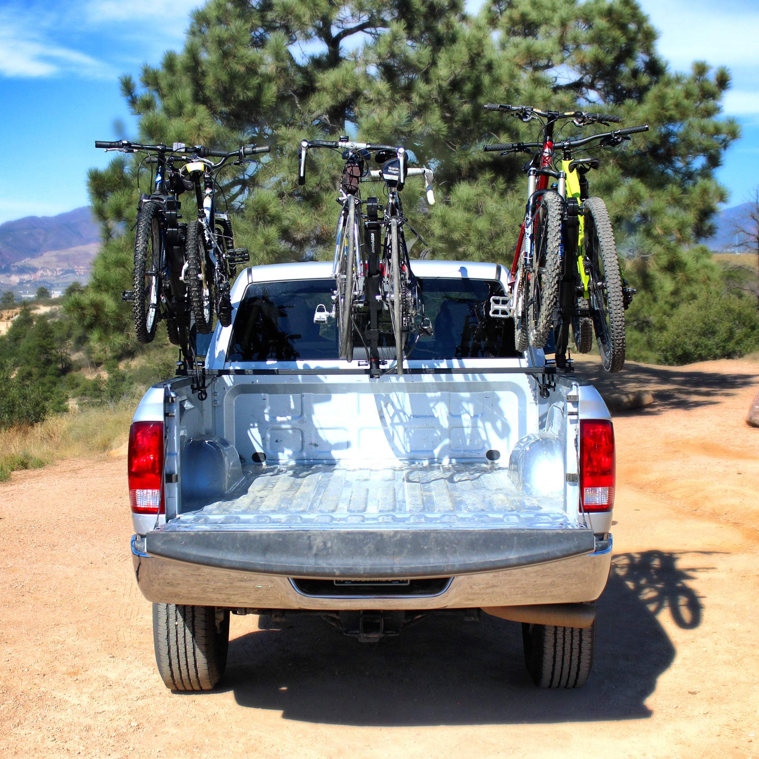 Full Nelson, 2-Bike Carrier Truck Bed Mount V-Rack (expandable to 6) - Let's Go Aero