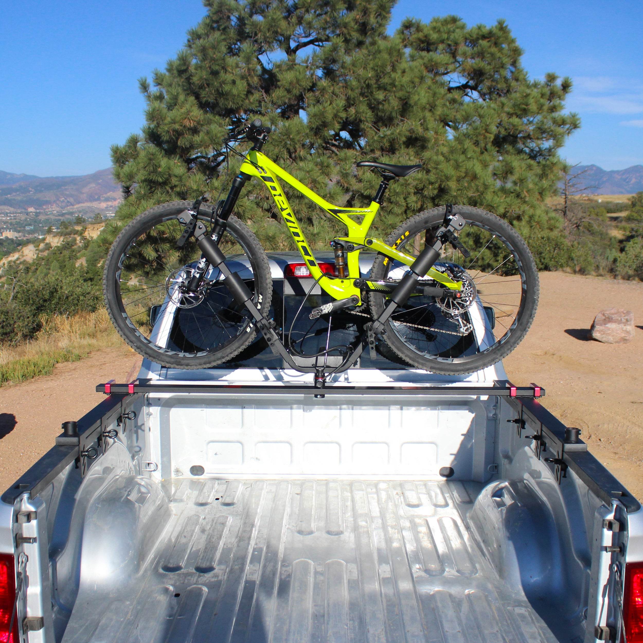 Three-Quarter Nelson 2-Bike Expandable Truck Bed Carrier - Let's Go Aero