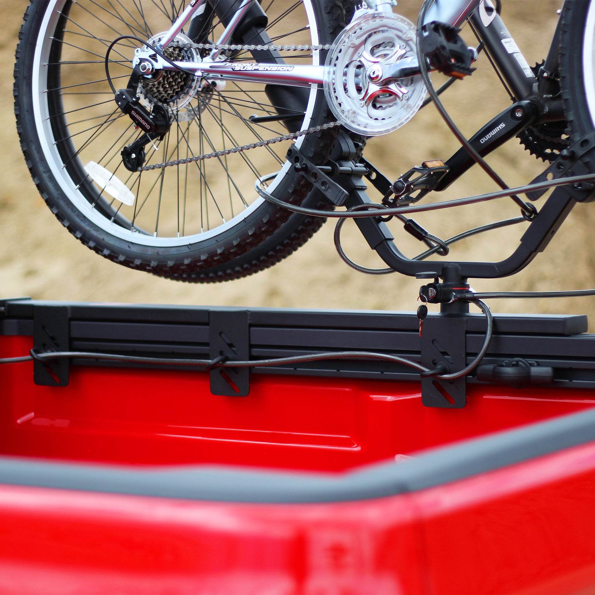 Half Nelson Channel 2-Bike Truck Bed Mount V-Rack - Let's Go Aero