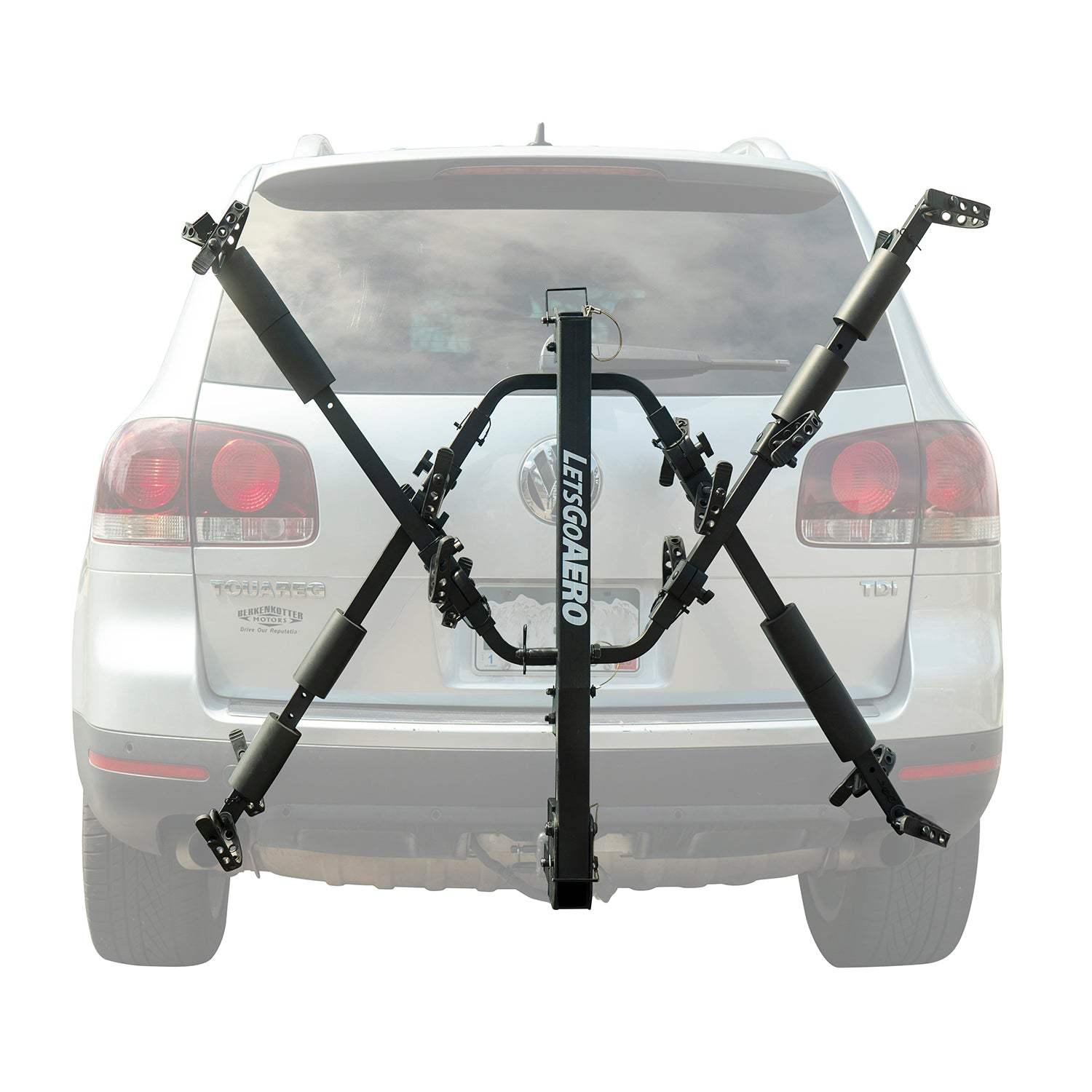 BikeWing V4 - Folding Tilt Up 2+2 Four Bike Hitch Rack - Let's Go Aero