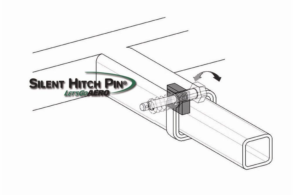 Silent Hitch Pin®: 1/2'' Lockable for 1.25'' Hitches