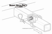 Silent Hitch Pin®: 5/8" Anti-Rattle Pin & Clip for 2" Hitches