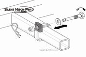 Silent Hitch Pin®: 5/8" Anti-Rattle Pin & Clip for 2" Hitches