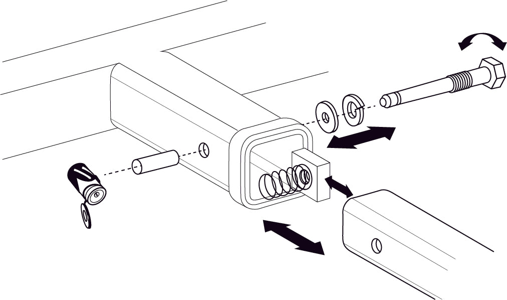 Silent Hitch Pin How-To Drawing