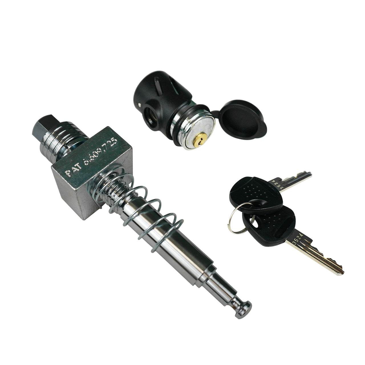 Silent Hitch Pin®: 5/8'' Press-On Locking Anti-Rattle for 2.5'' Hitches