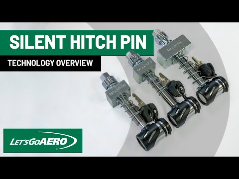 Silent Hitch Pin®: 5/8'' Press-On Locking Anti-Rattle for 2.5'' Hitches