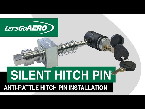 Anti-Rattle 2in Class III Hitch Pin | Silent Hitch Pin | Let's Go Aero