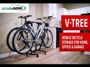 V-Tree 4 Four Bike Vertical Stack Mobile Storage Rack - *SHIP-N-SCRATCH*