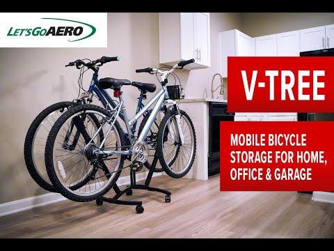 V-Tree 4: Four Bike Vertical Stack Mobile Storage Rack – Let's Go Aero